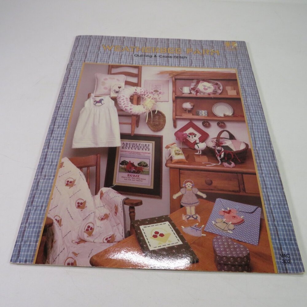 Farmhouse Quilting and Cross Stitching 41 page PATTERN BOOK 1982
